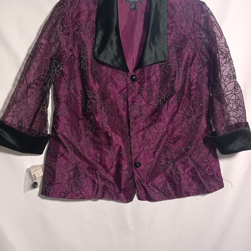 Collection B Women's Purple and Black Jacket